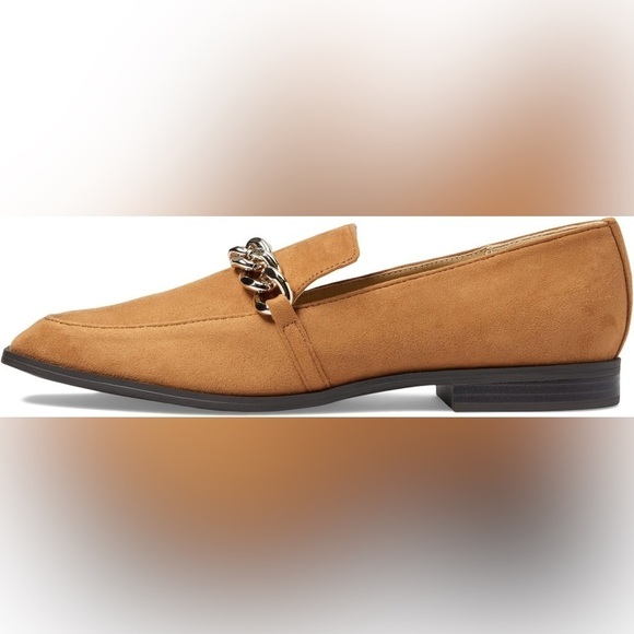 Nine West Women’s Size 9 Chain Detail Loafers in Burnt Orange Suede - Picture 1 of 10